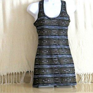 W.F. tank top halter shirt tunic striped New